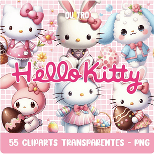 Kit Digital Páscoa Hello Kitty 