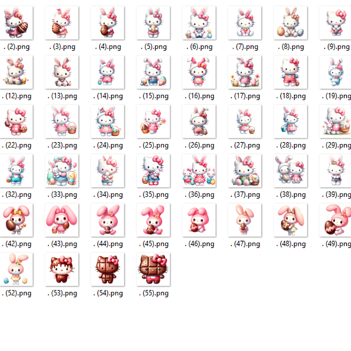 Kit Digital Páscoa Hello Kitty  2