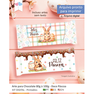 Arquivo Páscoa Kit Printable Embalagem Chocolates 