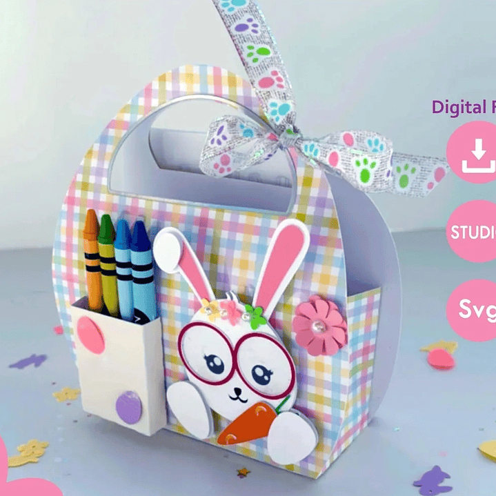 Arquivo Páscoa Molde Caixa Cesta de Atividades  1