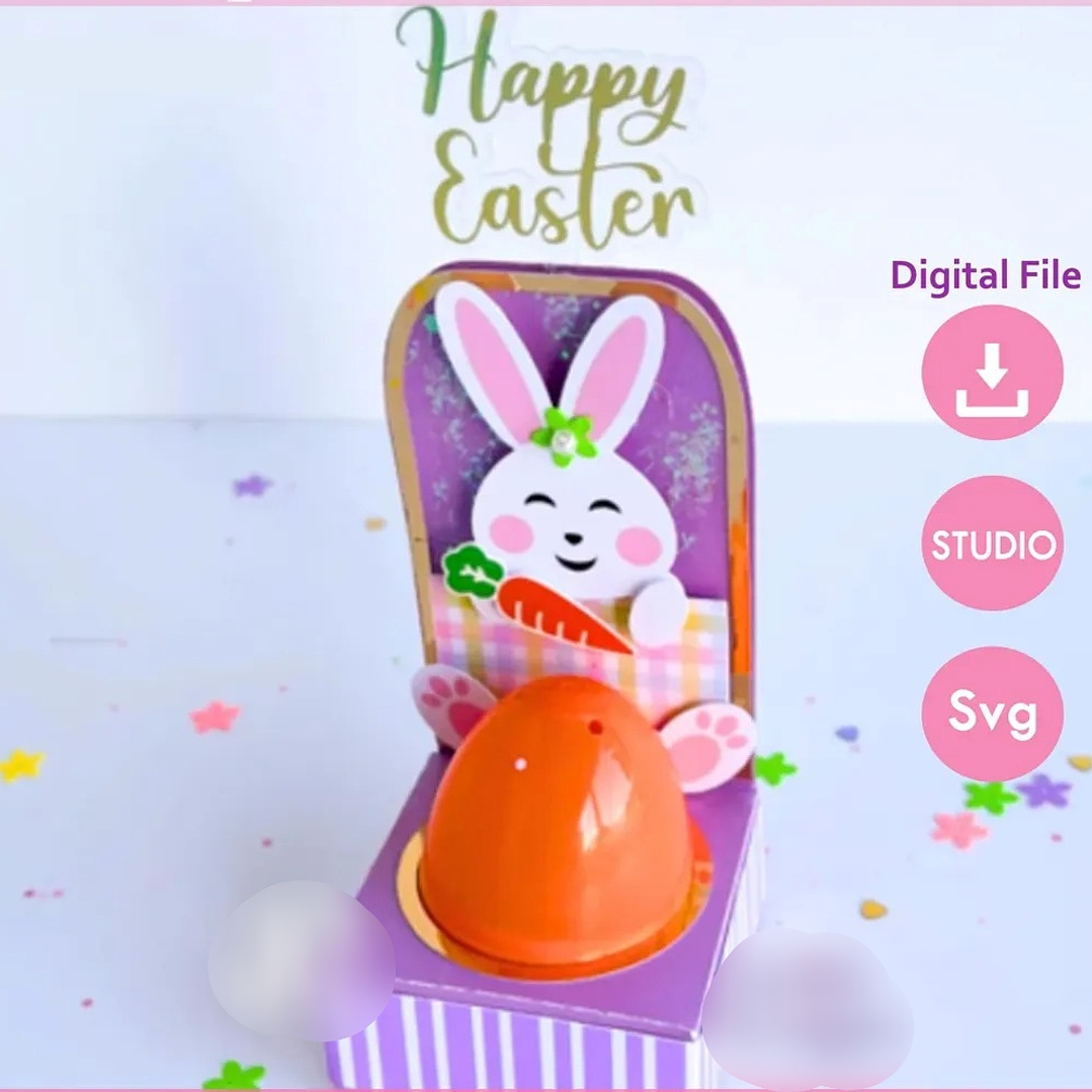 Arquivo Páscoa Molde Caixa Porta Ovos  2