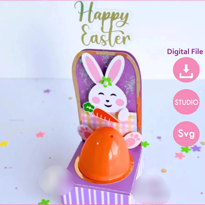 Arquivo Páscoa Molde Caixa Porta Ovos  2