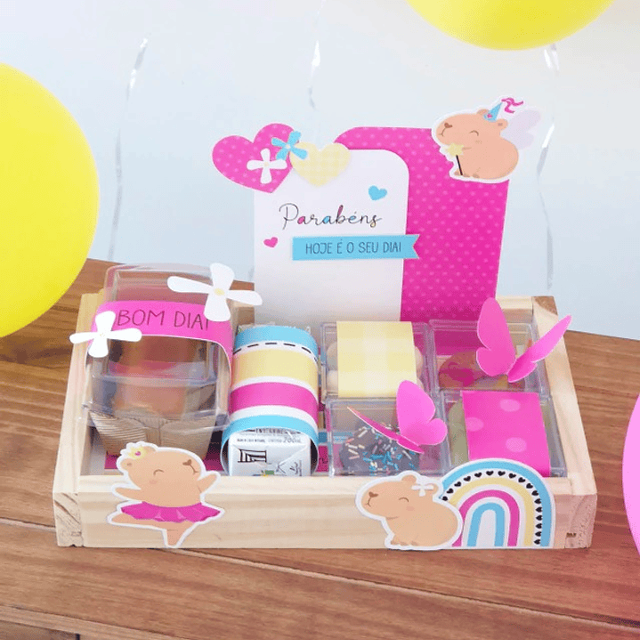 Arquivo Cesta Mesa Posta Capivara Menina 7