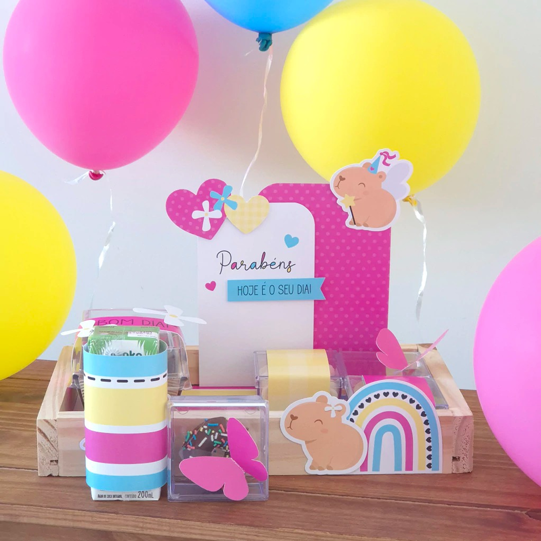 Arquivo Cesta Mesa Posta Capivara Menina 8