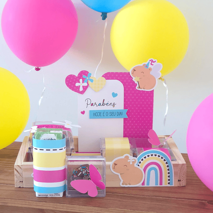 Arquivo Cesta Mesa Posta Capivara Menina 8