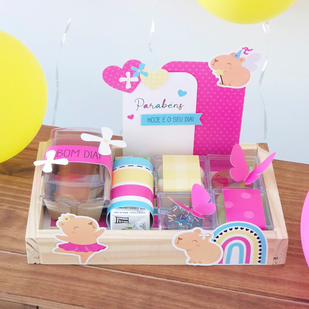 Arquivo Cesta Mesa Posta Capivara Menina 10