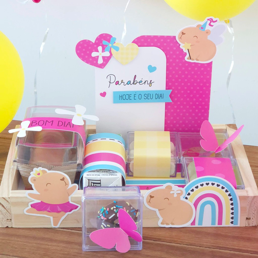 Arquivo Cesta Mesa Posta Capivara Menina 11