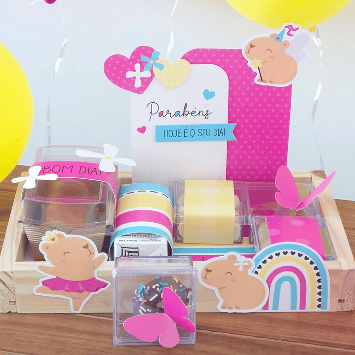 Arquivo Cesta Mesa Posta Capivara Menina 11