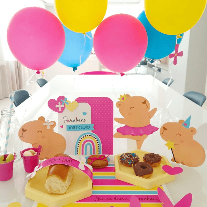 Arquivo Cesta Mesa Posta Capivara Menina 12