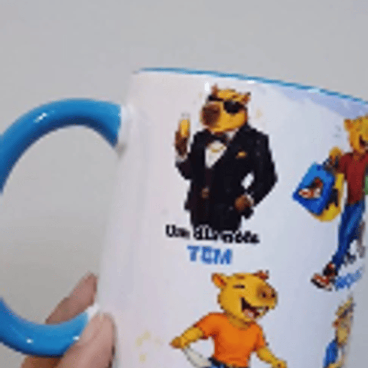 Arquivo Caneca Capivara Um Dia Nós Tem - Masculina  1