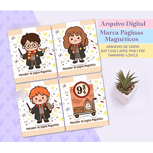 Arquivo Marcadores de Páginas Magnéticos - Harry Potter