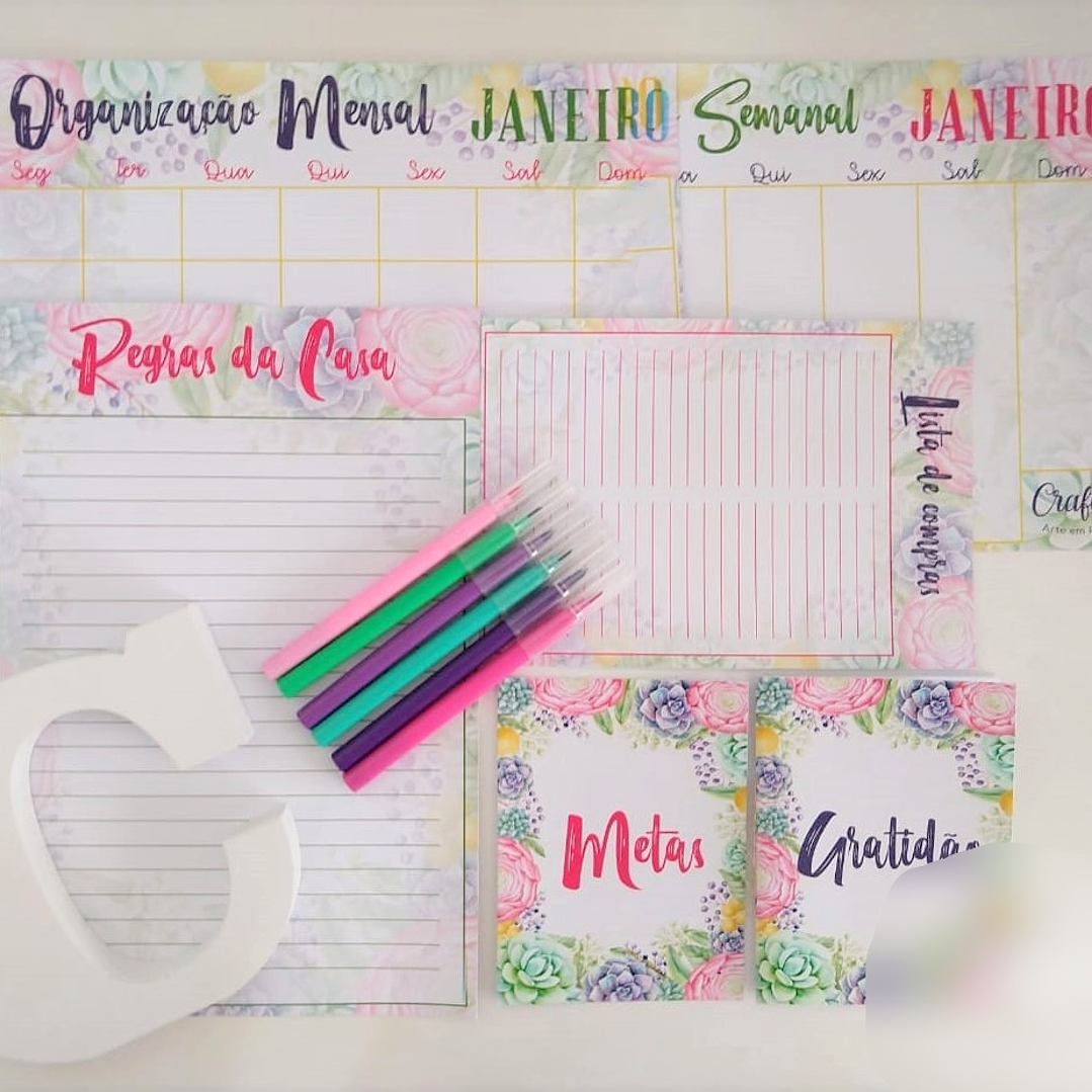 Arquivo de Corte Suculentas Coloridas Crafter 1