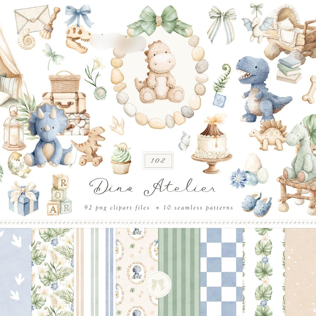 Kit Digital Páscoa Dino 1