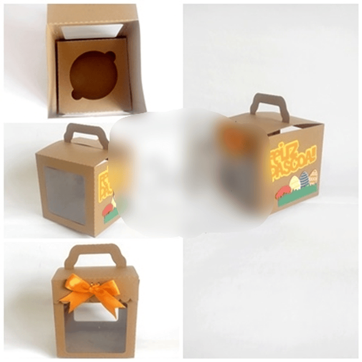 Arquivo de Corte Caixa para 1 Cupcake  1