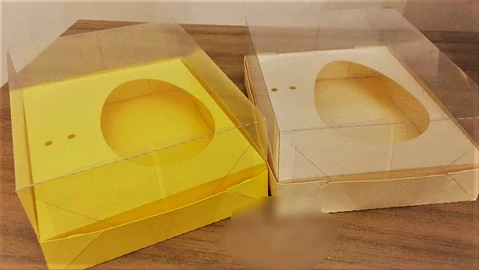 Arquivo de Corte Caixa Ovo de Colher Tampa Acetato 