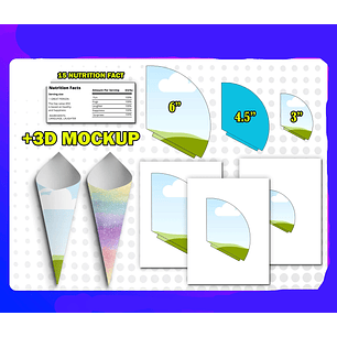Arquivo Pack Moldes de Cone de Papel 