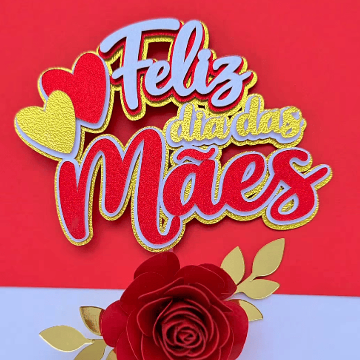Arquivo Dia das Mães Pack Topos de Bolo 8