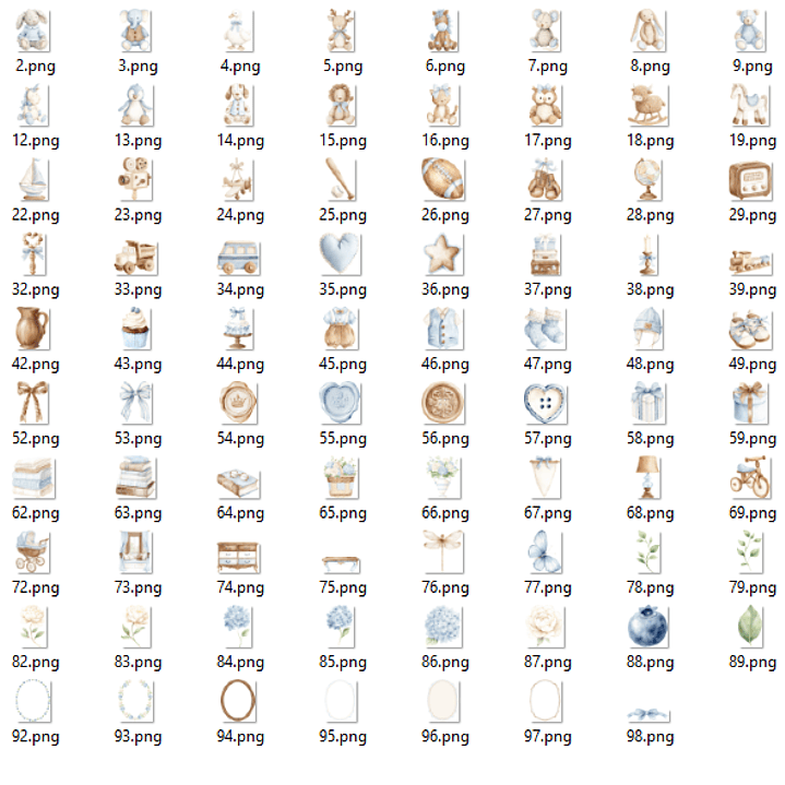 Kit Digital Ursinho Baby  2