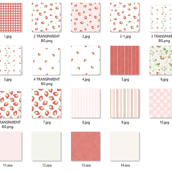 Kit Digital Morango  4