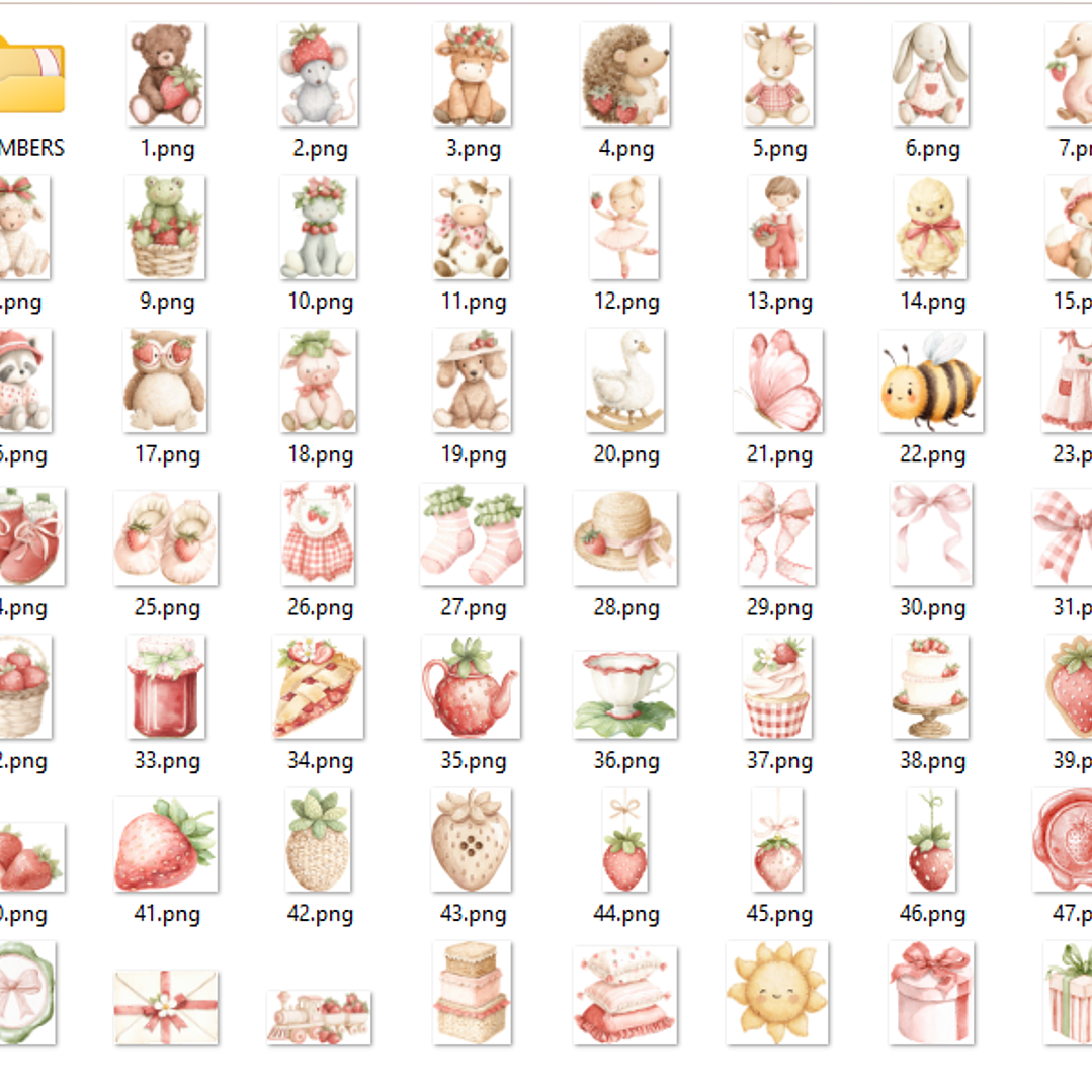 Kit Digital Morango  5