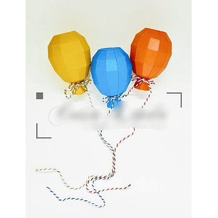 Arquivo de Corte Balão Lowpoly