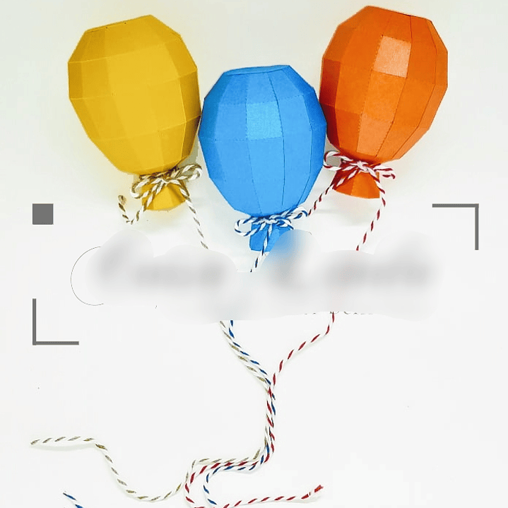 Arquivo de Corte Balão Lowpoly 1