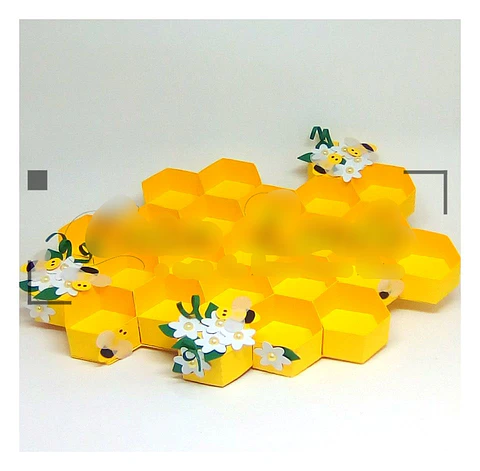 Arquivo de corte Bandeja Favo de Mel 