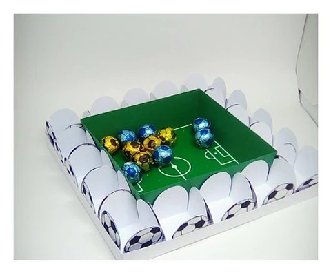 Arquivo de Corte Bandeja Futebol para Docinhos 