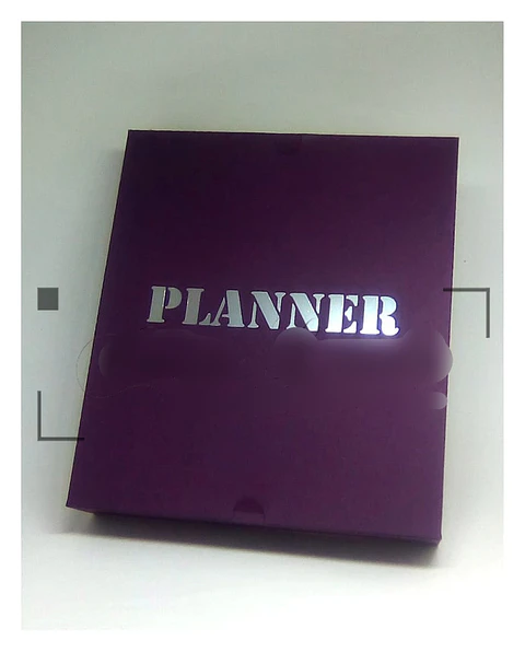 Arquivo de corte Caixa Básica para Planner Agenda