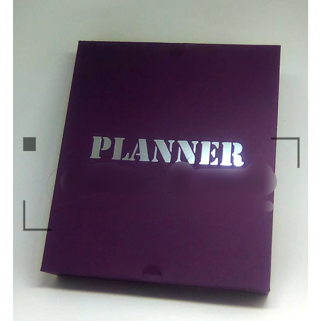 Arquivo de corte Caixa Básica para Planner Agenda 1