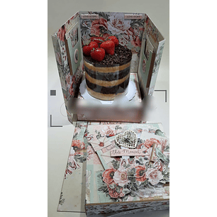 Arquivo de Corte Caixa Centrio Bolo e Gavetas Laterais 