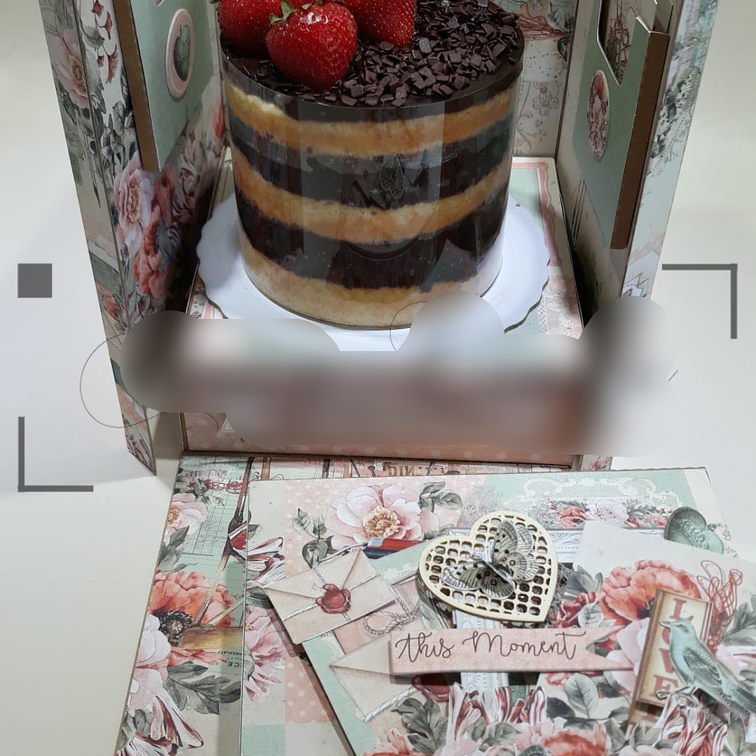 Arquivo de Corte Caixa Centrio Bolo e Gavetas Laterais  1