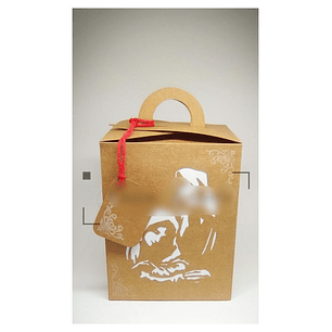 Arquivo de Corte Caixa com Alça para Panetone 500gr