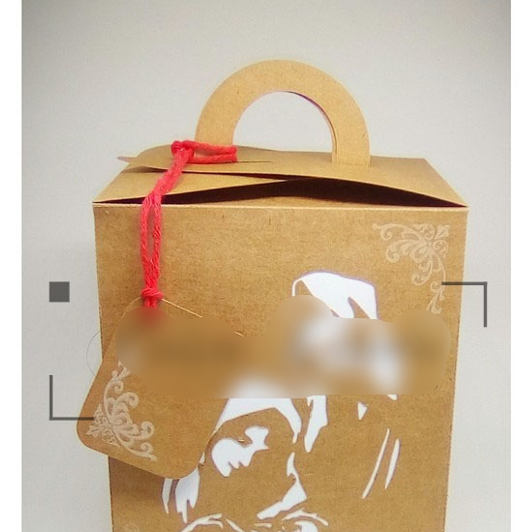 Arquivo de Corte Caixa com Alça para Panetone 500gr 1