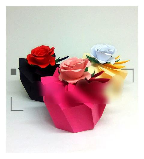 Arquivo de Corte Caixa Fechamento Espiral Rosa