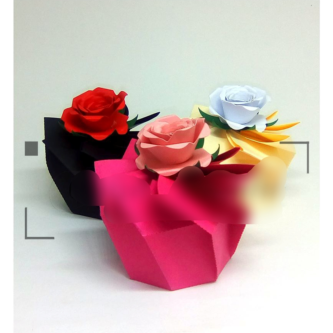 Arquivo de Corte Caixa Fechamento Espiral Rosa 1