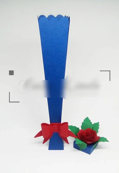 Arquivo de Corte Caixa com Uma Rosa 