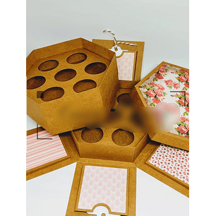 Arquivo de Corte Caixa Explosão para Docinhos 