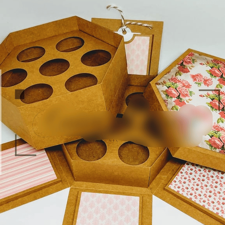 Arquivo de Corte Caixa Explosão para Docinhos  1