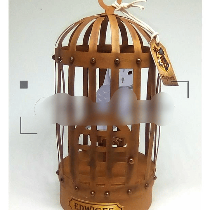 Arquivo de Corte Caixa Gaiola com Coruja  1