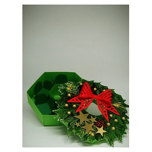 Arquivo de corte Caixa Guirlanda para 6 Docinhos 