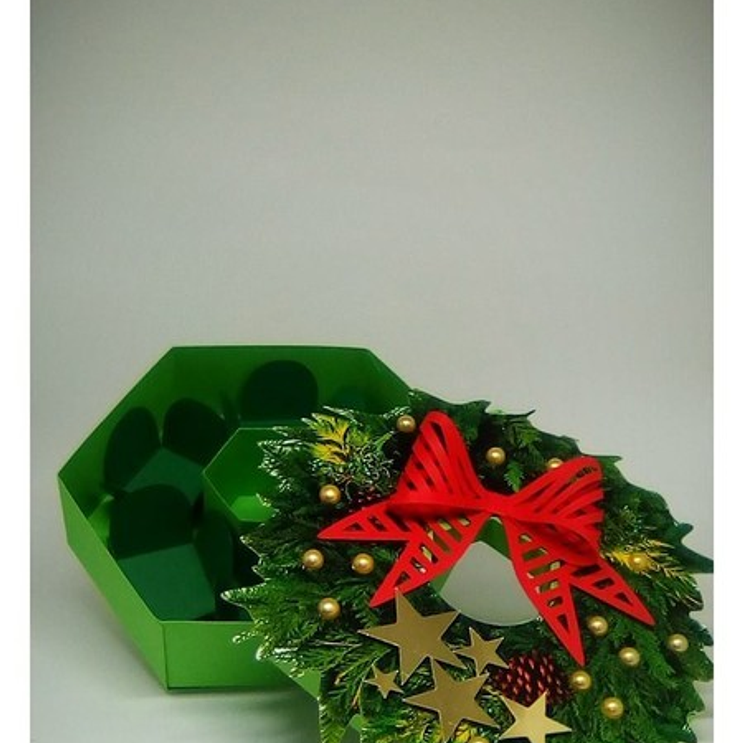 Arquivo de corte Caixa Guirlanda para 6 Docinhos  1