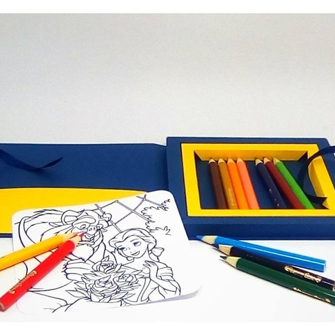 Arquivo de Corte Caixa Kit Colorir  1