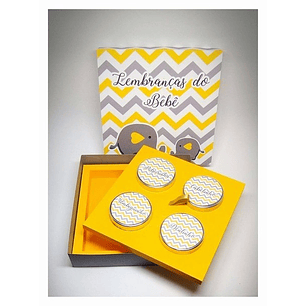 Arquivo de corte Caixa Lembranças do Bêbê 2 andares 