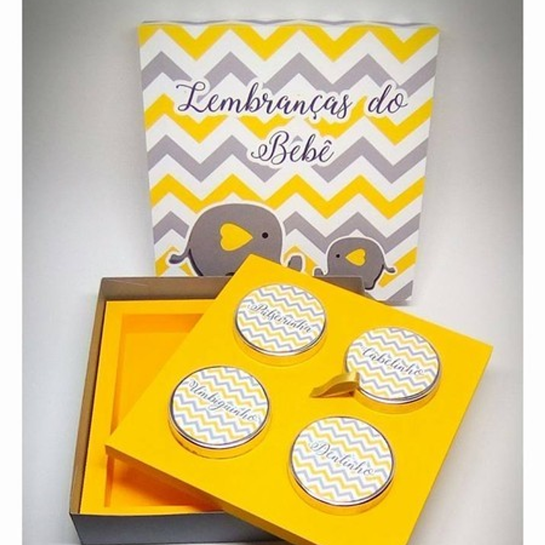 Arquivo de corte Caixa Lembranças do Bêbê 2 andares  1