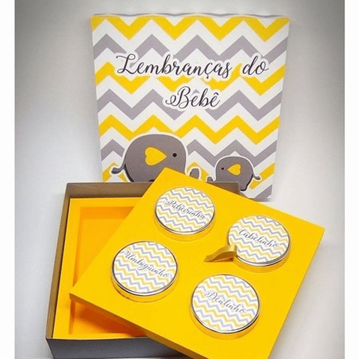 Arquivo de corte Caixa Lembranças do Bêbê 2 andares  1