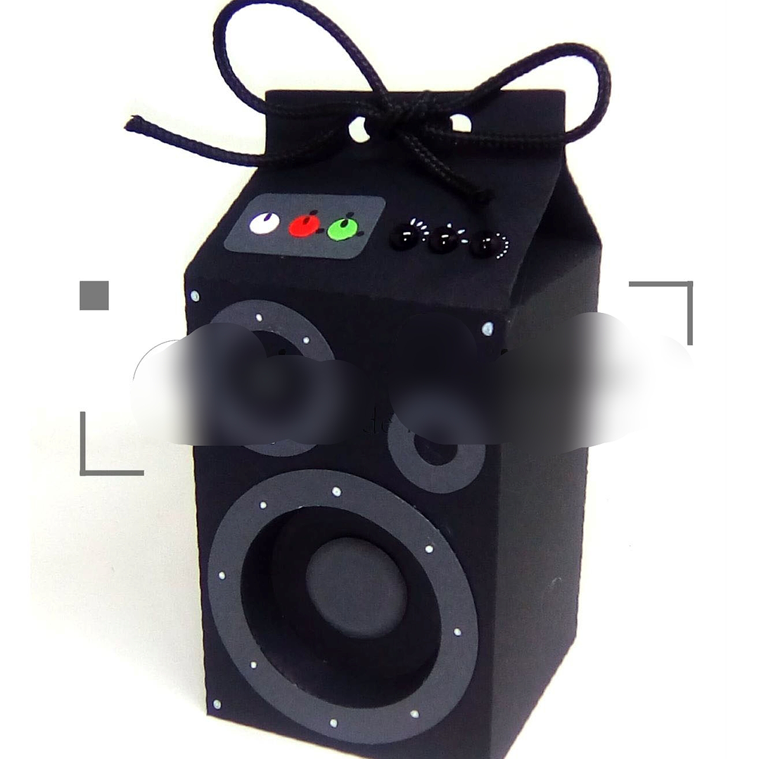 Arquivo de Corte Caixa Milk Caixa de Som  1