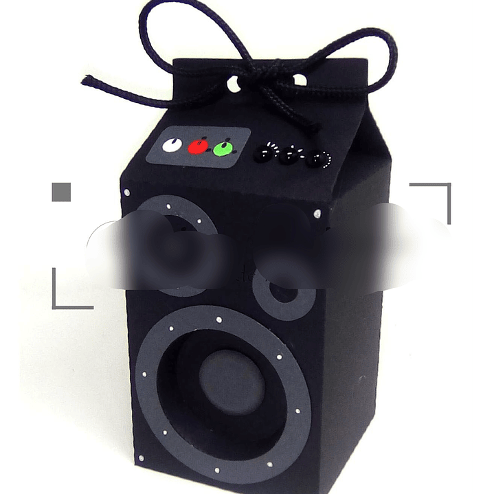 Arquivo de Corte Caixa Milk Caixa de Som  1