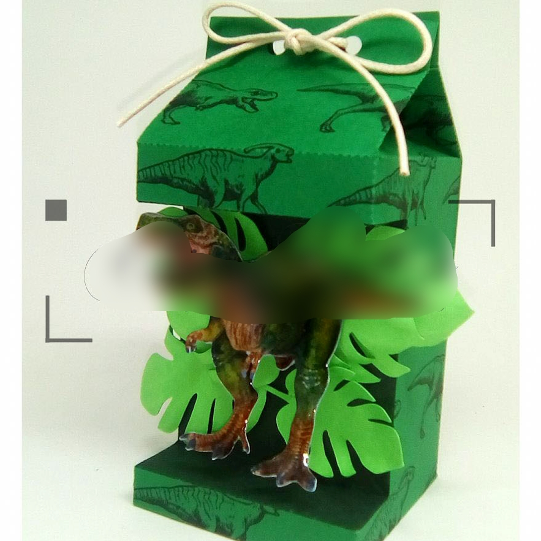 Arquivo de Corte Caixa Milk Dinossauro  1