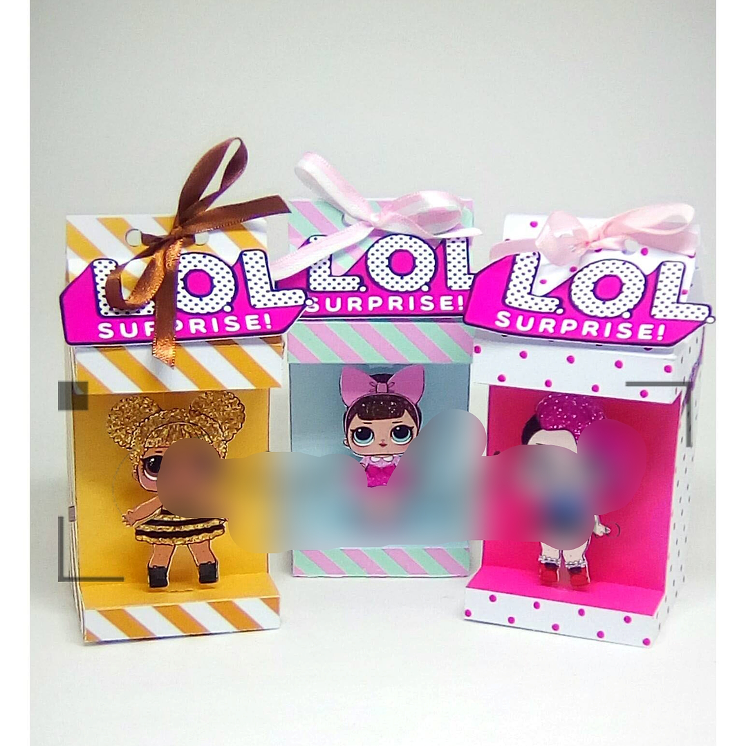 Arquivo de corte Caixa Milk Lol Surprise Visor Aberto  1